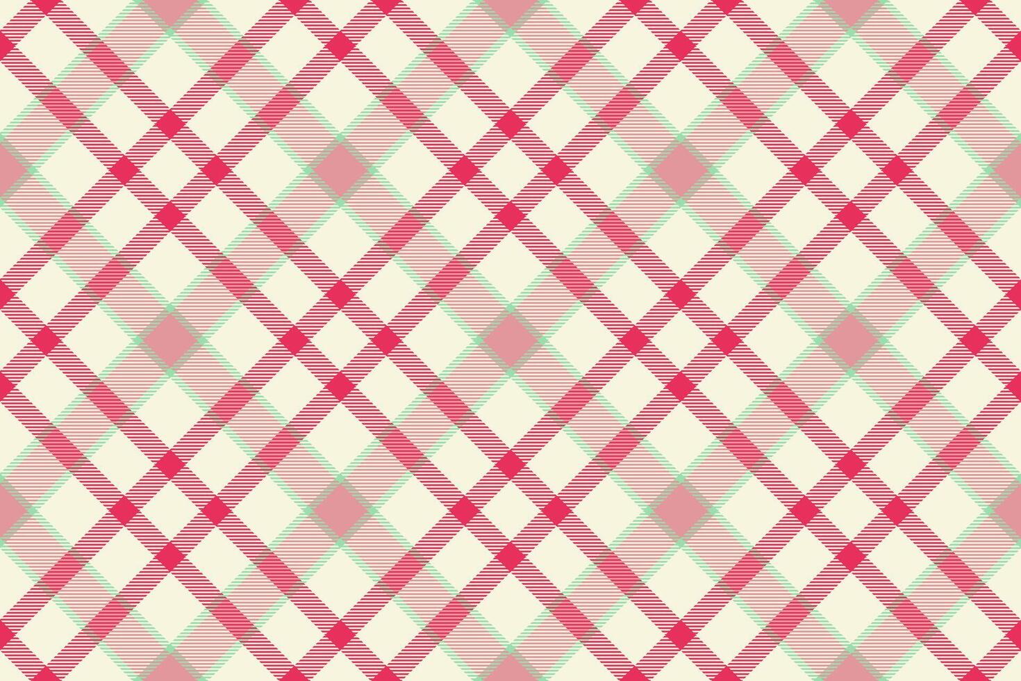 Delightful pink and cream plaid pattern. Perfect for textile design, scrapbooking, or website backgrounds. This charming, versatile design evokes feelings of warmth and nostalgia. vector