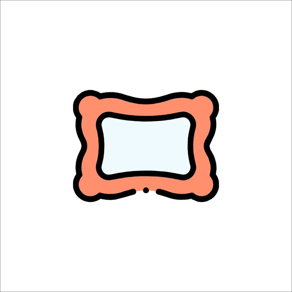 A cartoon frame with a blank space in the middle vector