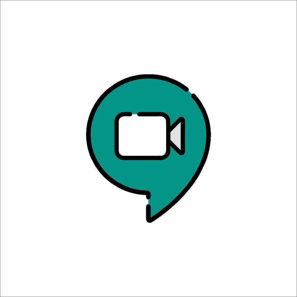 A chat icon with a speech bubble vector