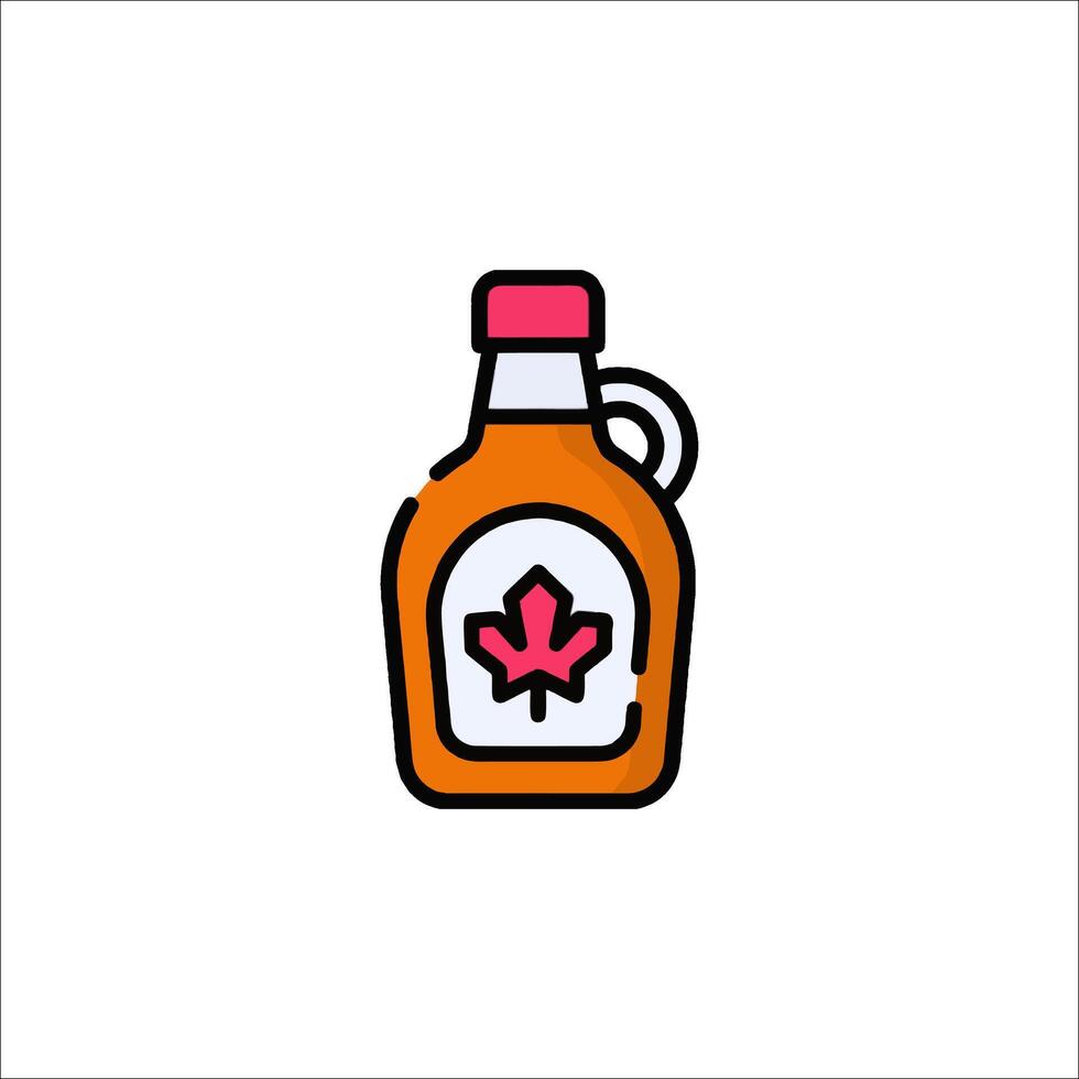 A canadian maple syrup bottle icon vector