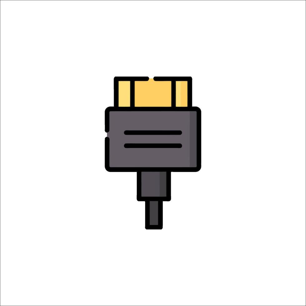 Hdmi cable icon vector
