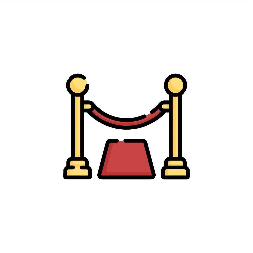A red carpet and a red carpet with a red carpet vector