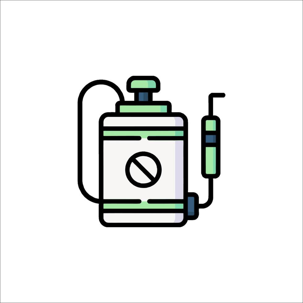 A can of spray with a no entry sign on it vector
