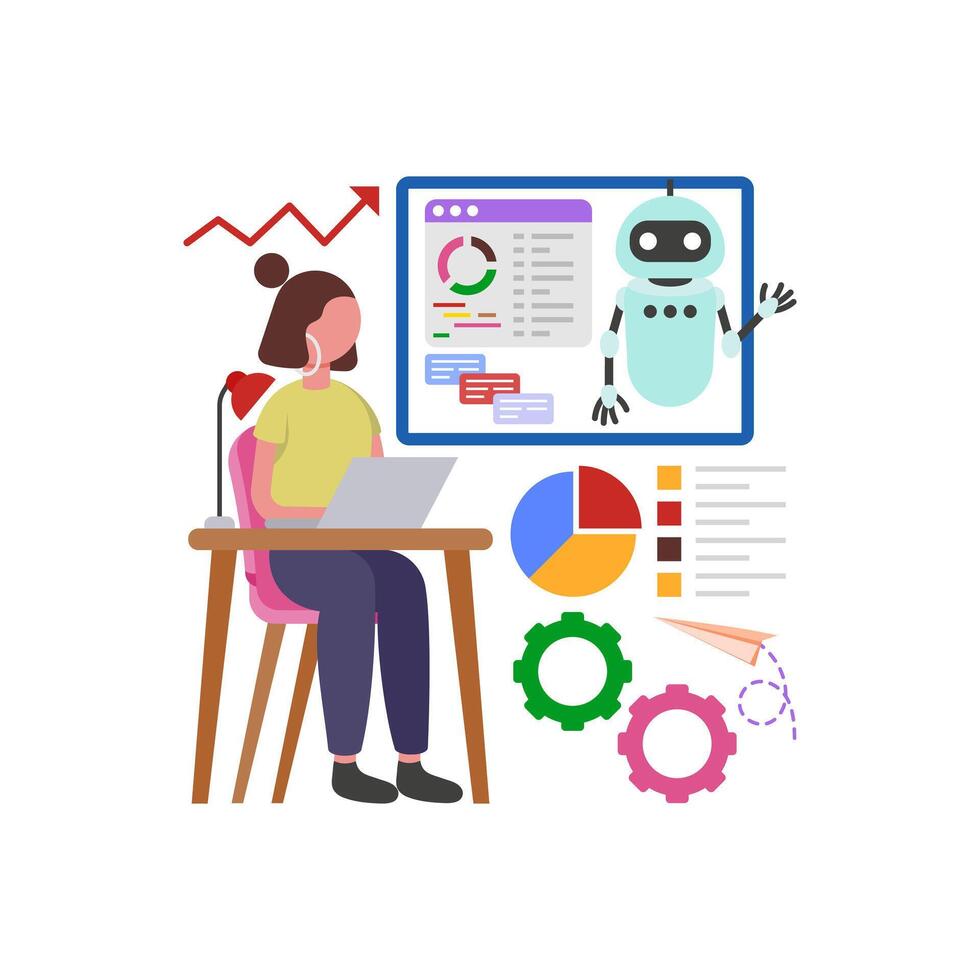 Automation Performance Tracking Interface vector