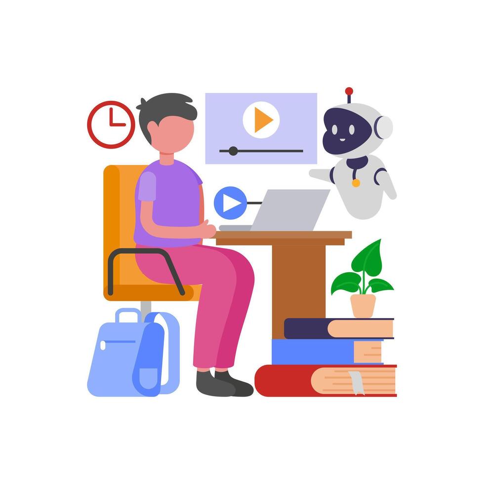 Learning Process Automation Tools vector