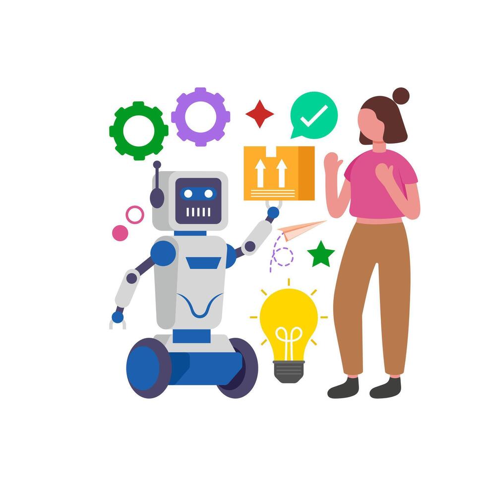 Manufacturing Automation Implementation vector