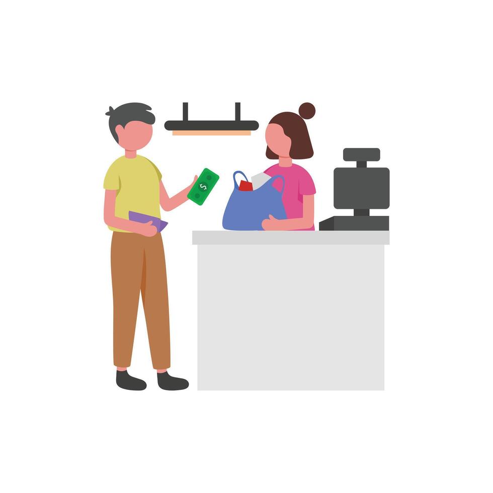 Physical Currency Transaction vector