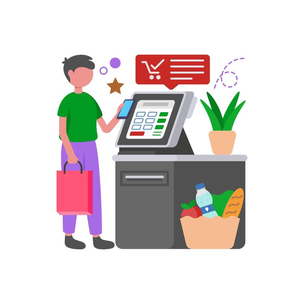 Automated Customer Interaction Terminal vector