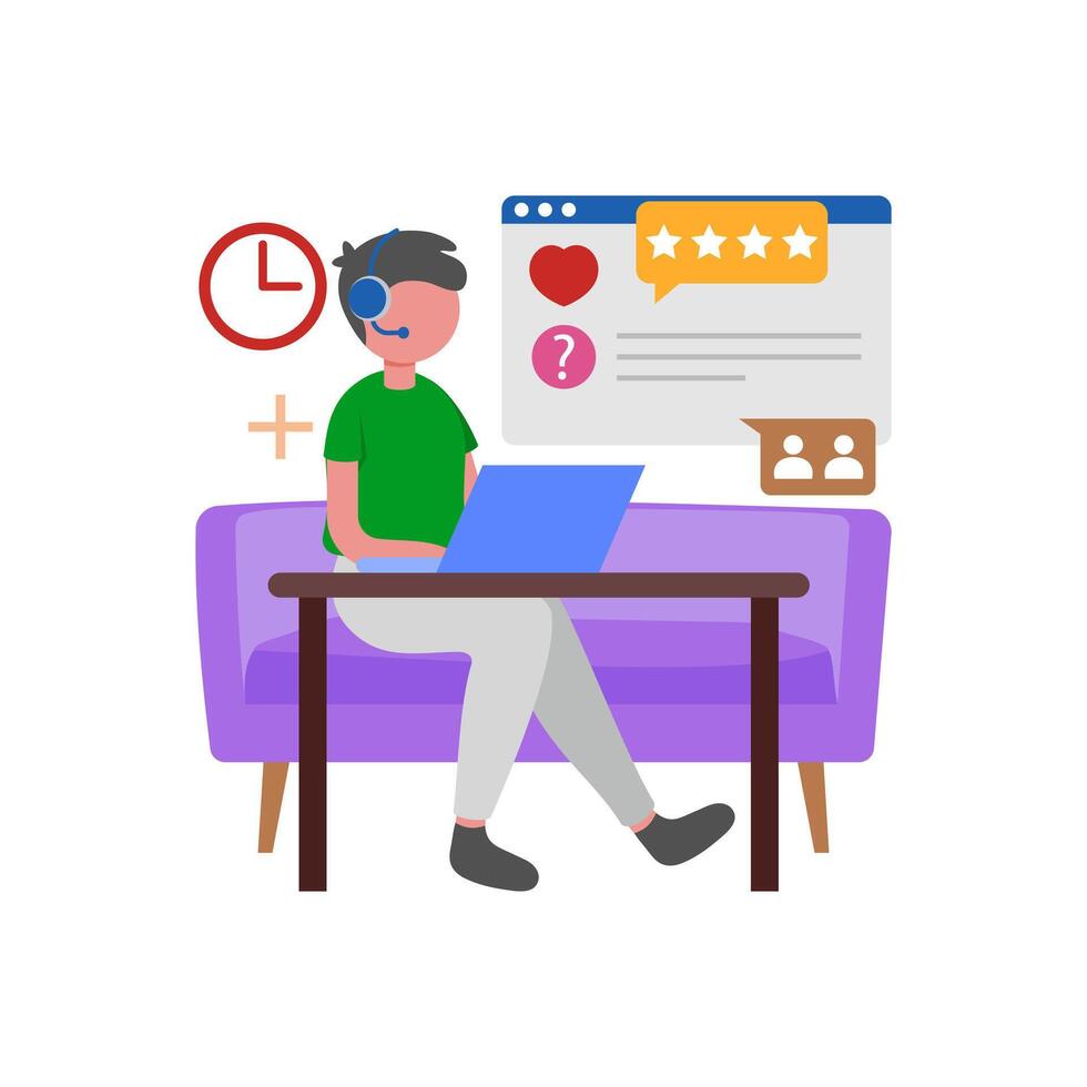 Brand Community Interaction vector