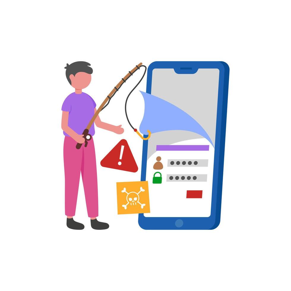 Fraudulent Information Harvesting Scam vector