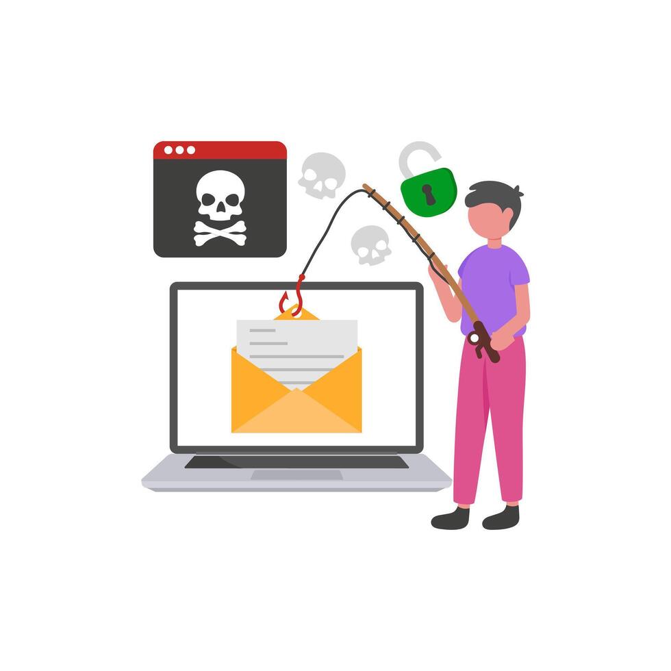 Fraudulent Message Scam Attempt vector