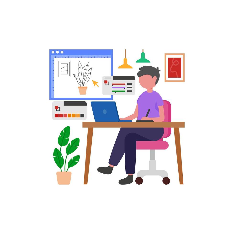 Color Scheme Development vector