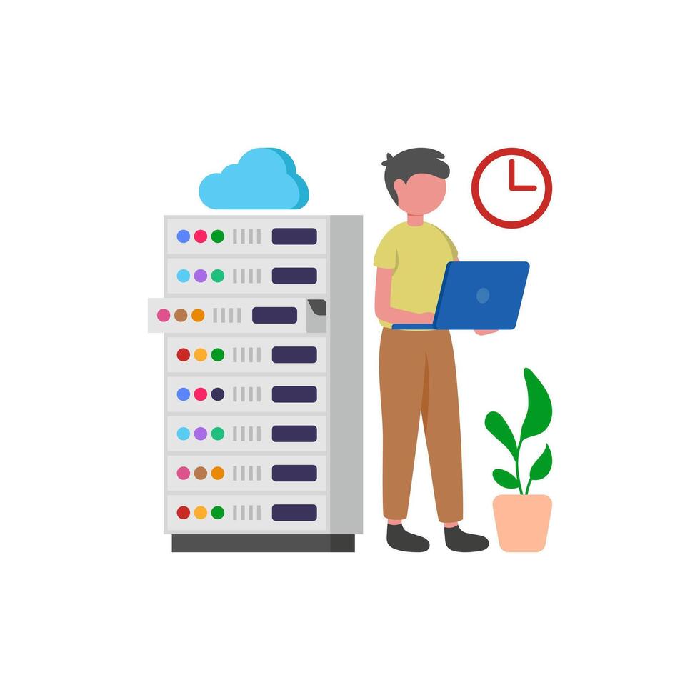 Network Server Graphic Design vector