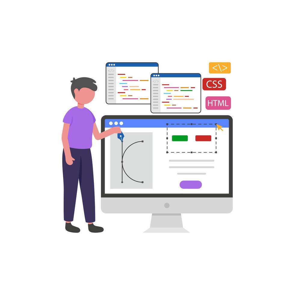 Online Platform Builder vector