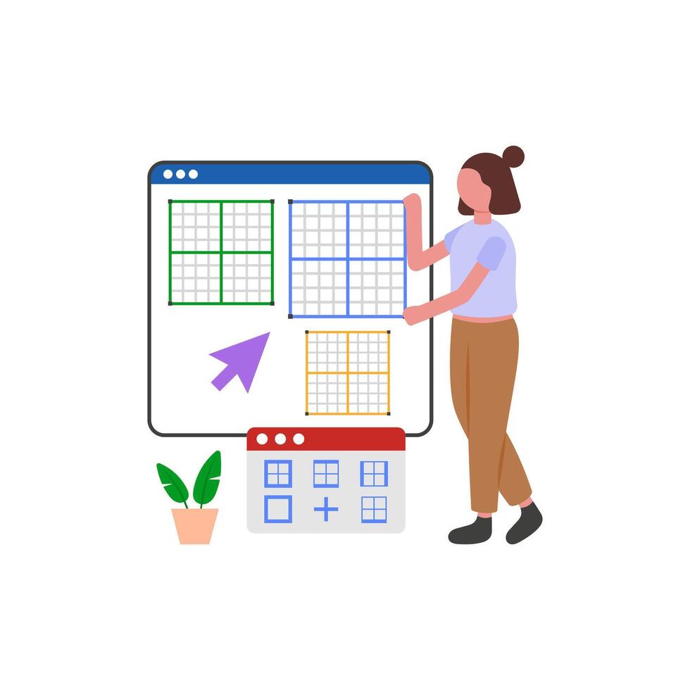Structured Layout System vector