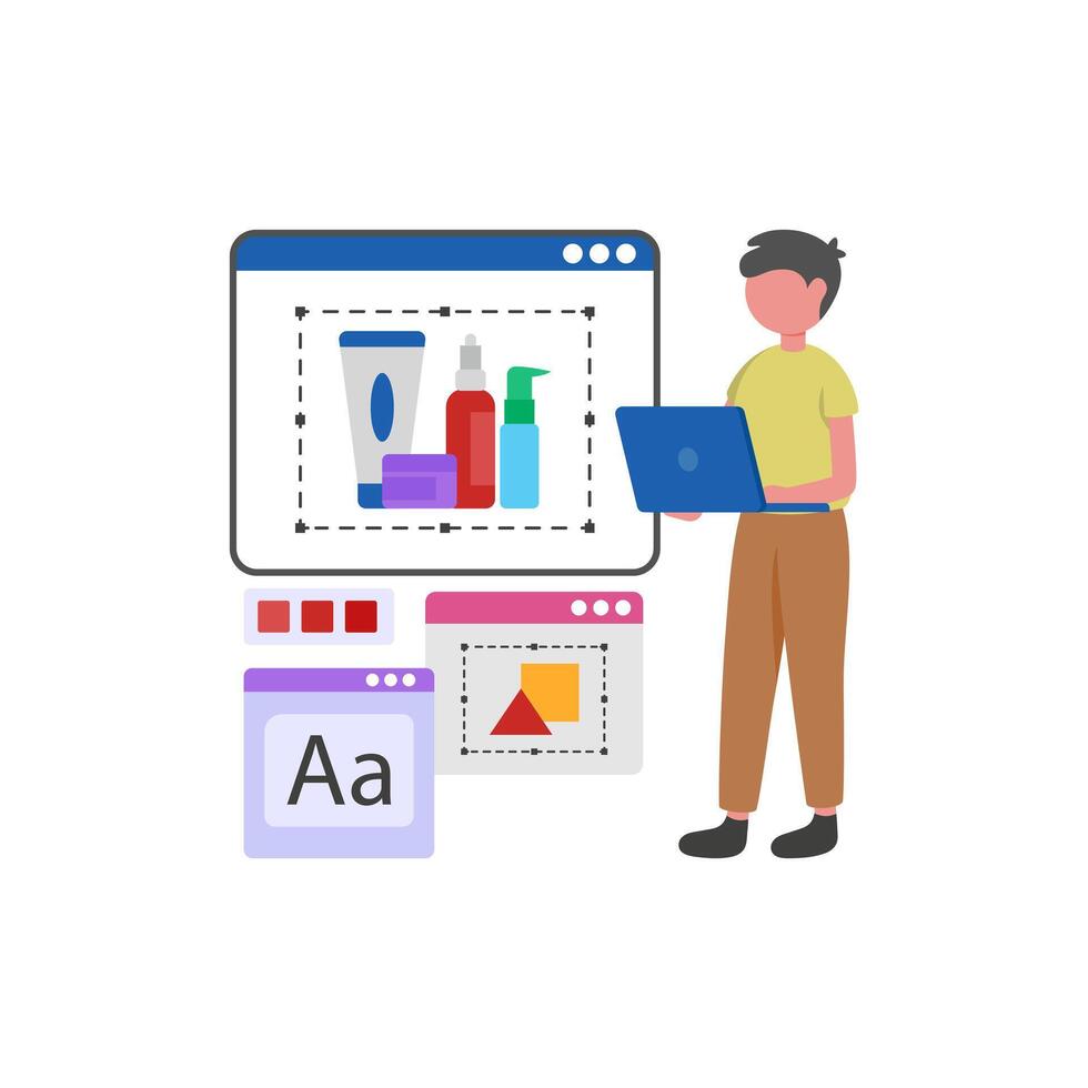 Product Container Creation vector