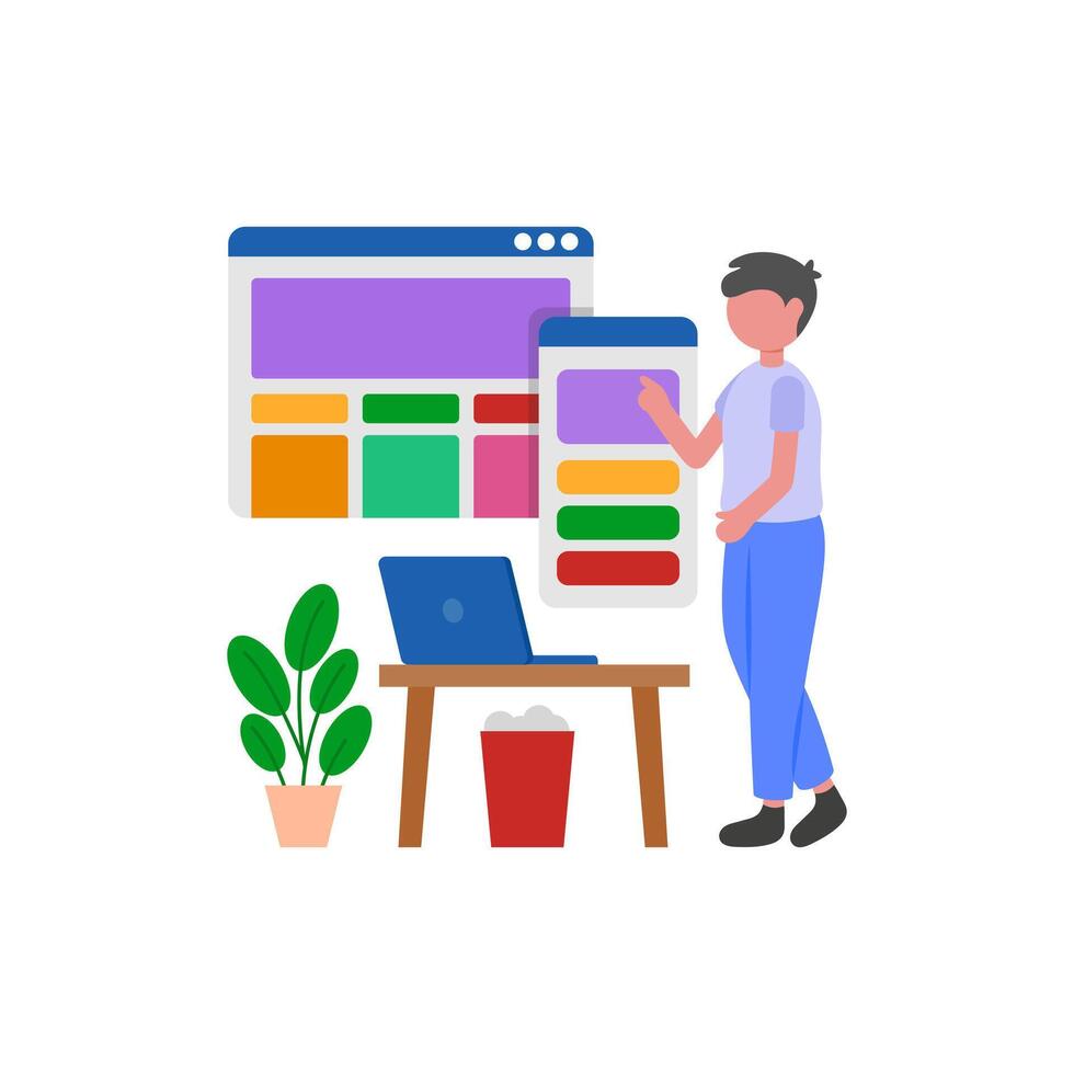 Adaptive Layout System vector