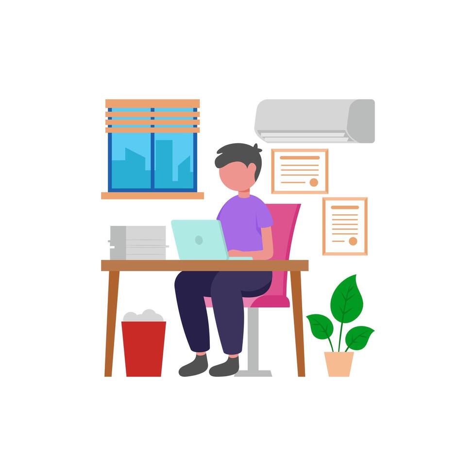 Professional Work Environment vector