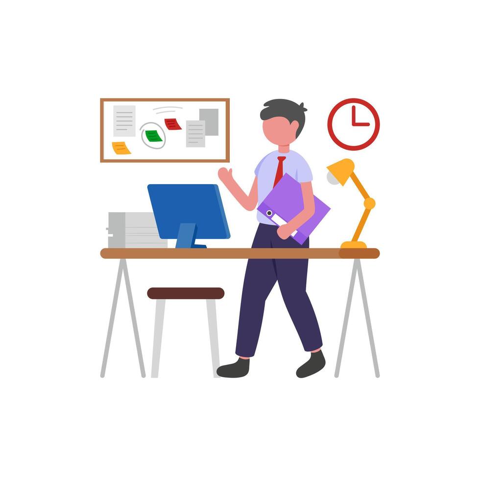 Daily Professional Task Execution vector