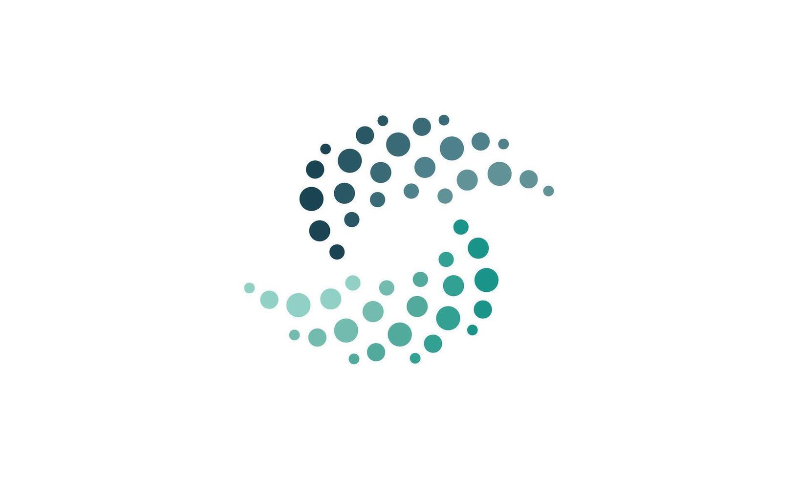 Abstract moving circles Form vector