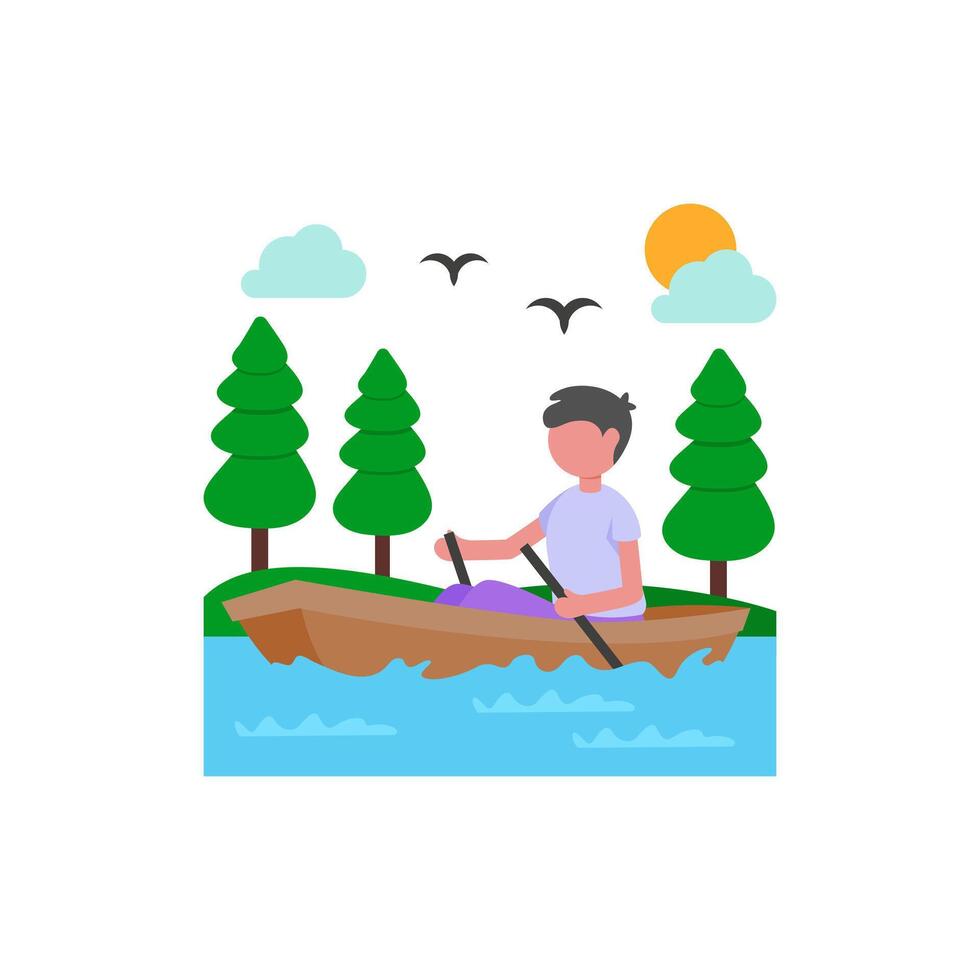Competitive Rowing Sport vector