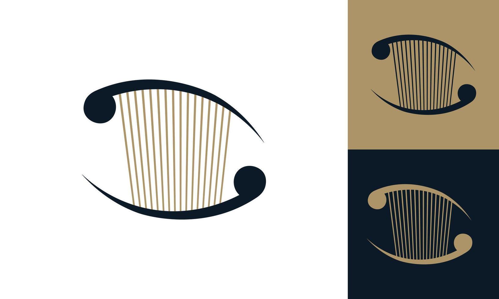 Harp Symbol Logo vector