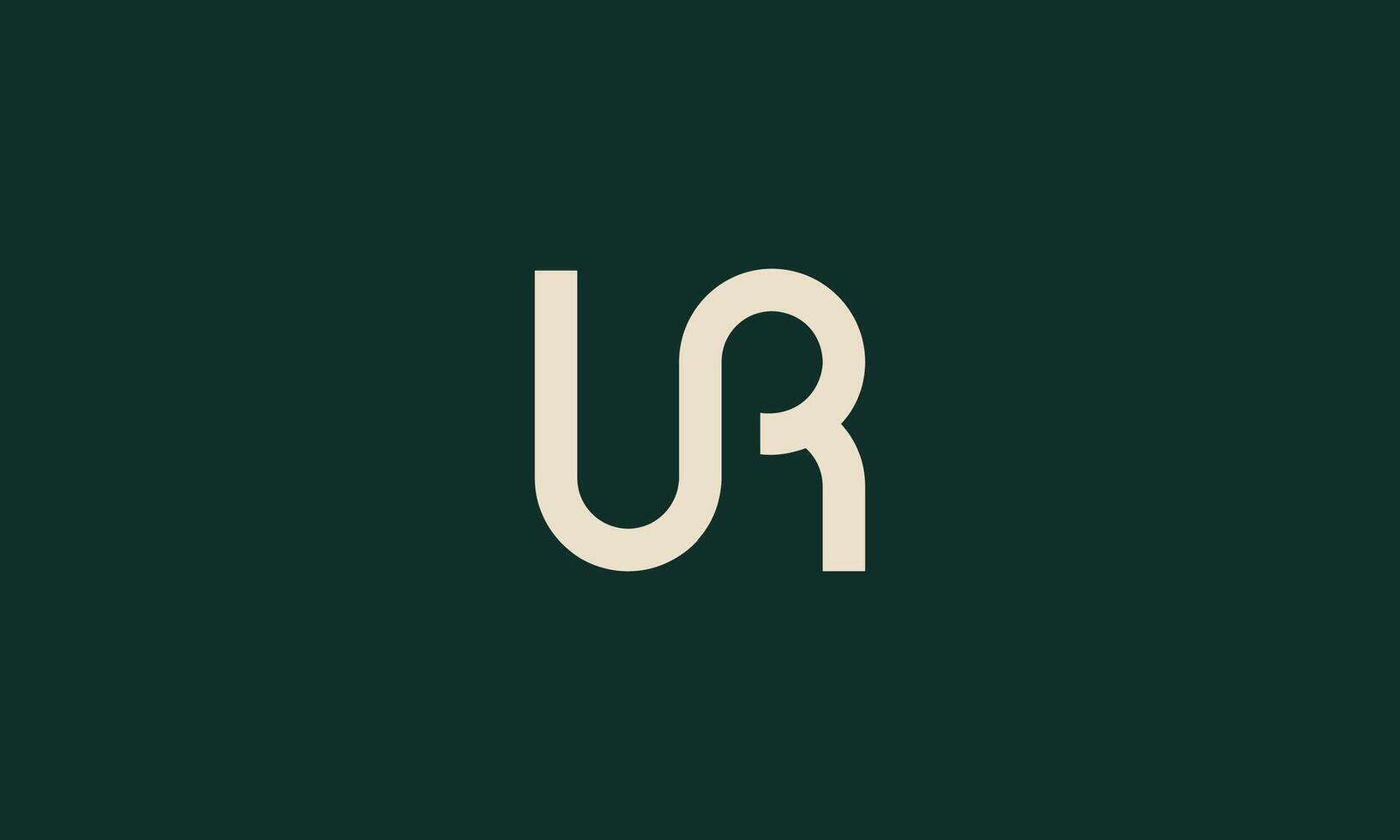UR monogram logo vector