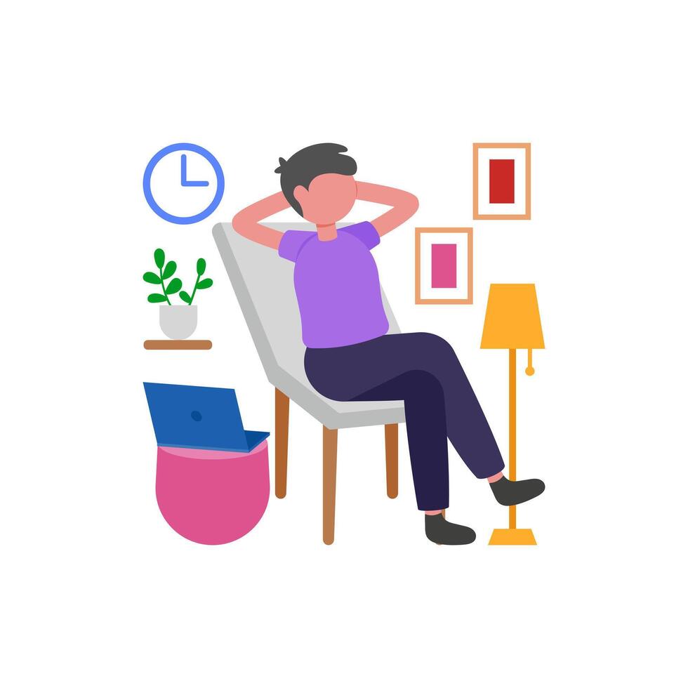 Stress Relief Break Time vector