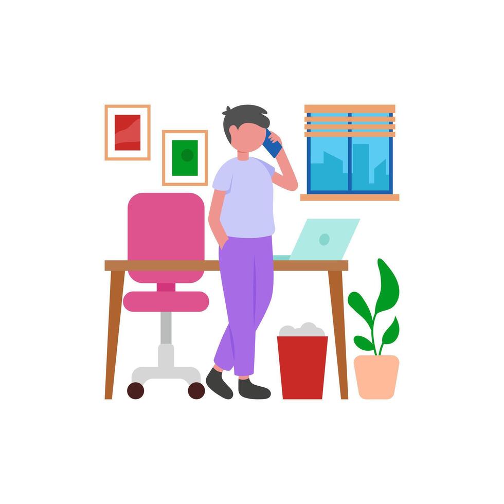 Professional Business Phone Calls vector