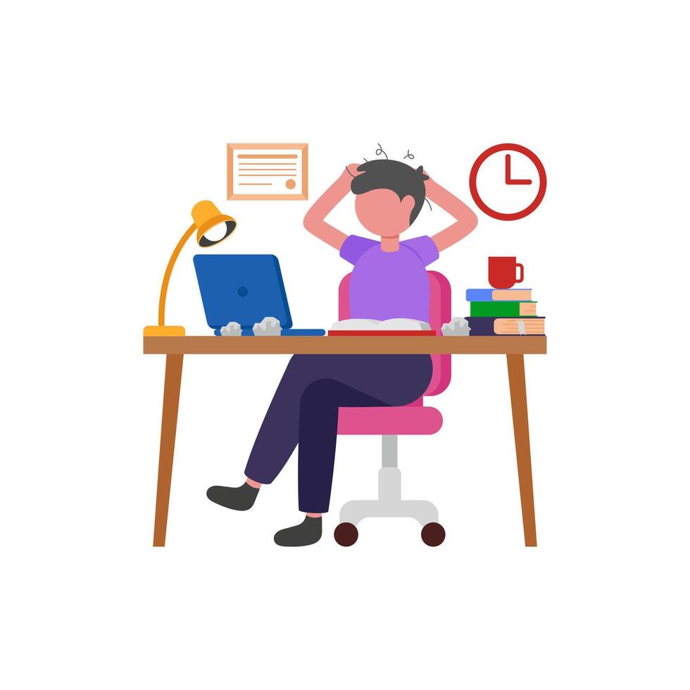 Academic Pressure Management vector