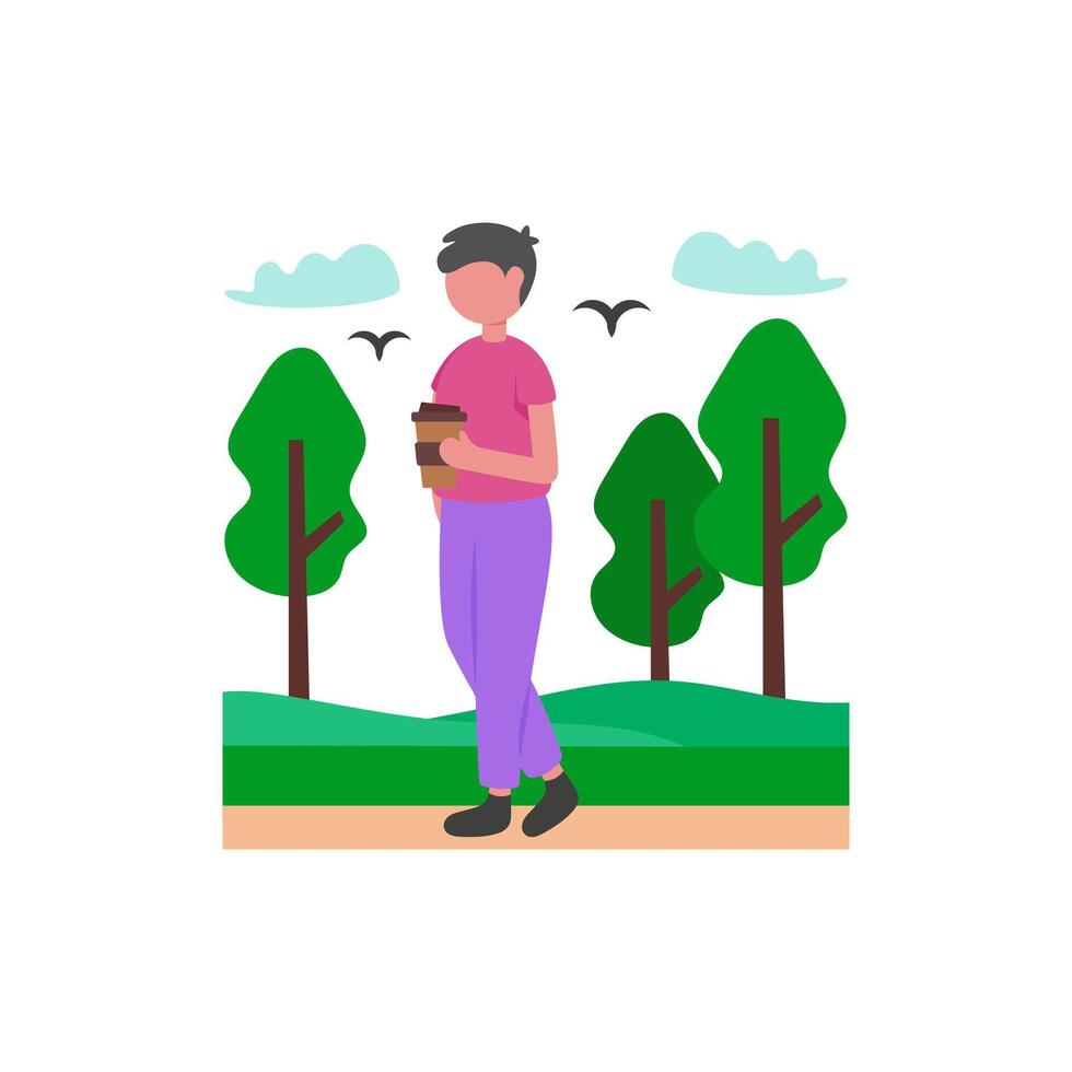 Fresh Air Break vector