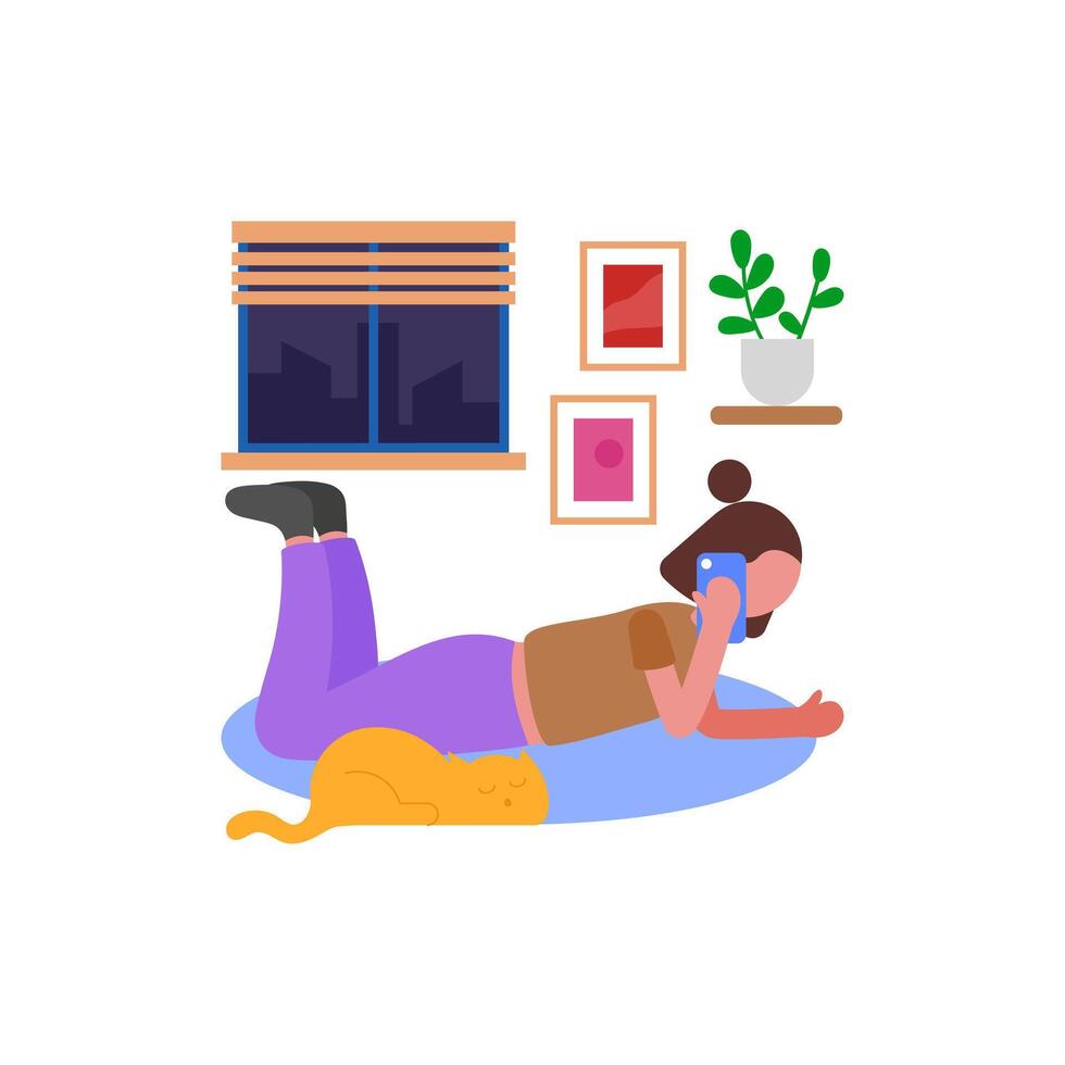 Late Night Phone Conversations vector
