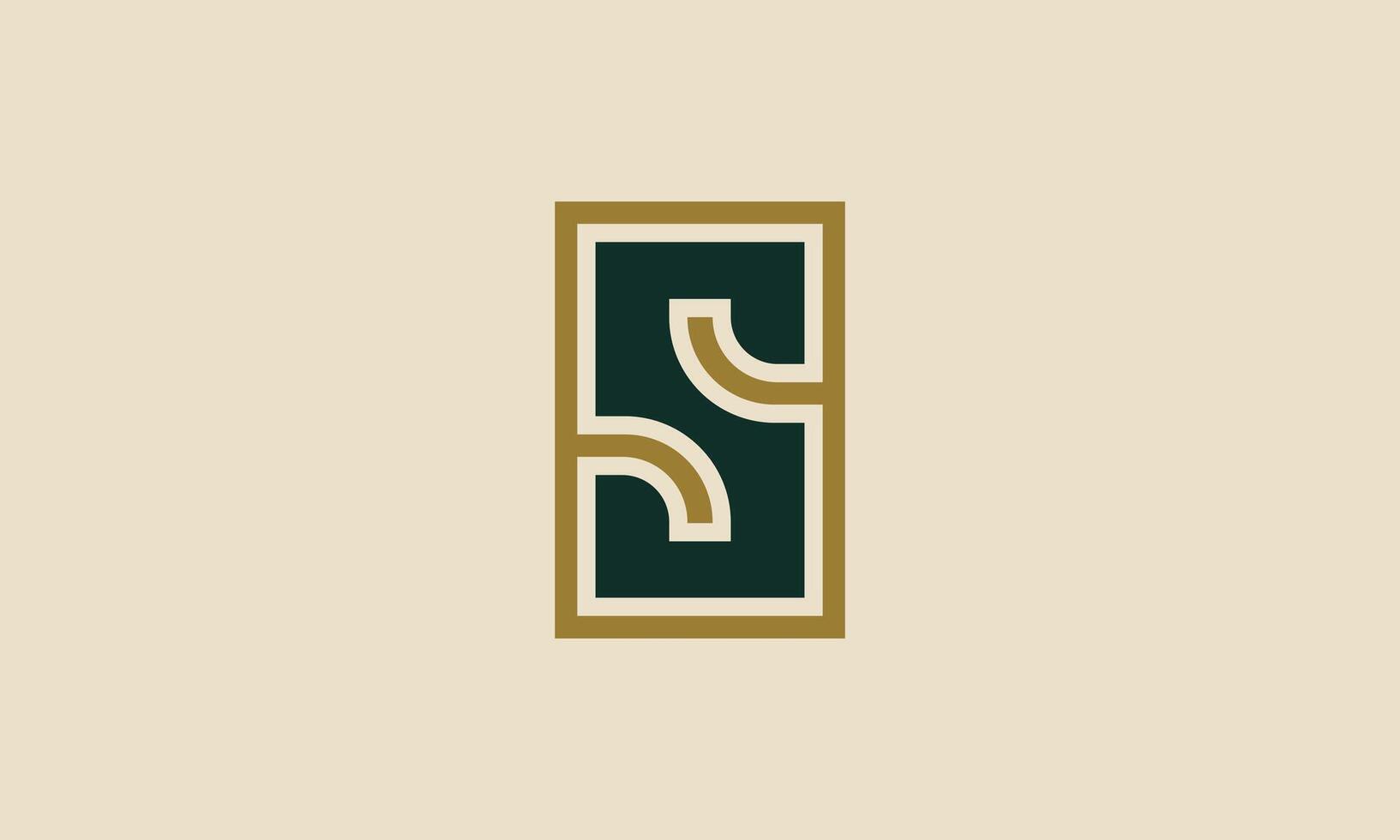 Letter S creative monogram log design vector