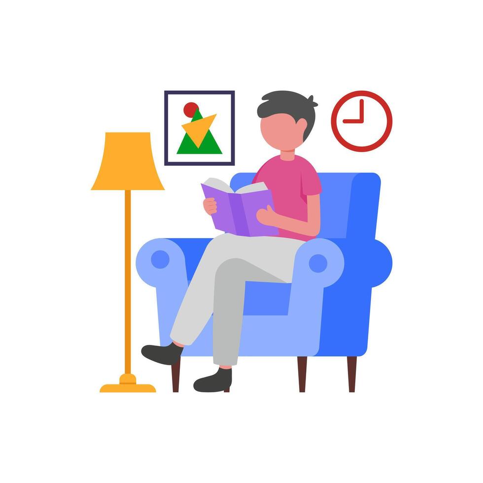 Motivational Reading Break Time vector