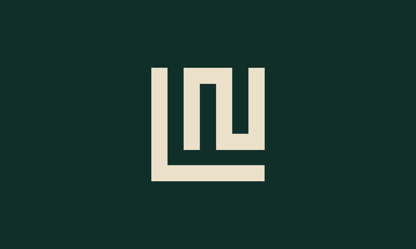 LN monogram logo design vector