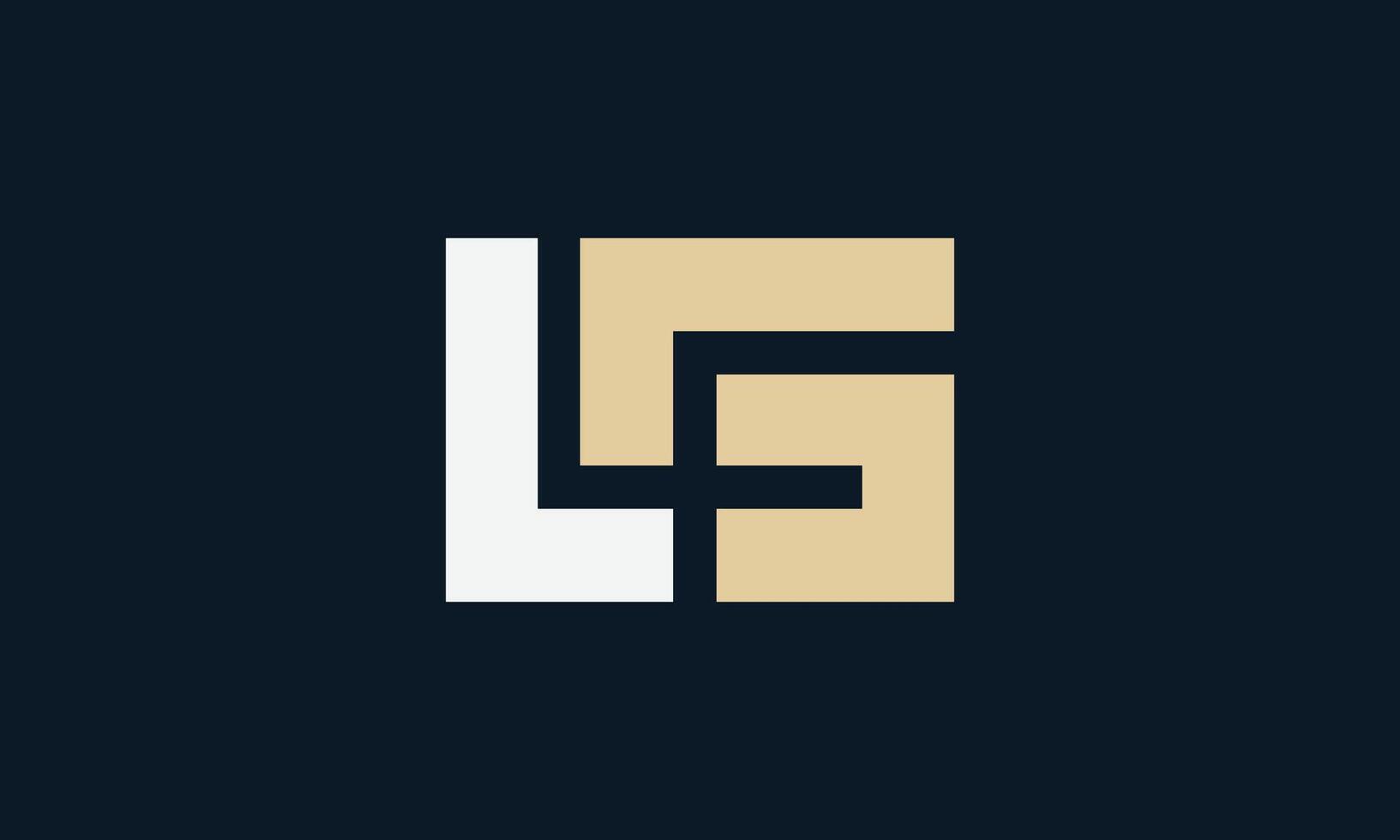 LG minimalistic monogram logo design vector
