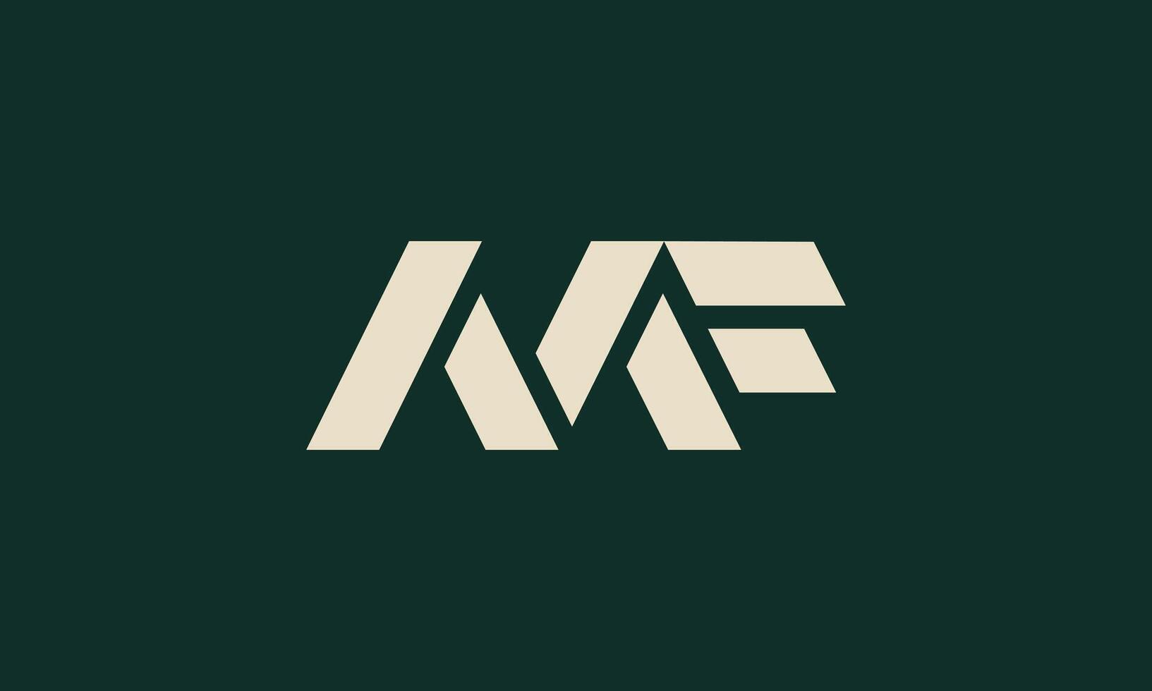 MF monogram logo vector