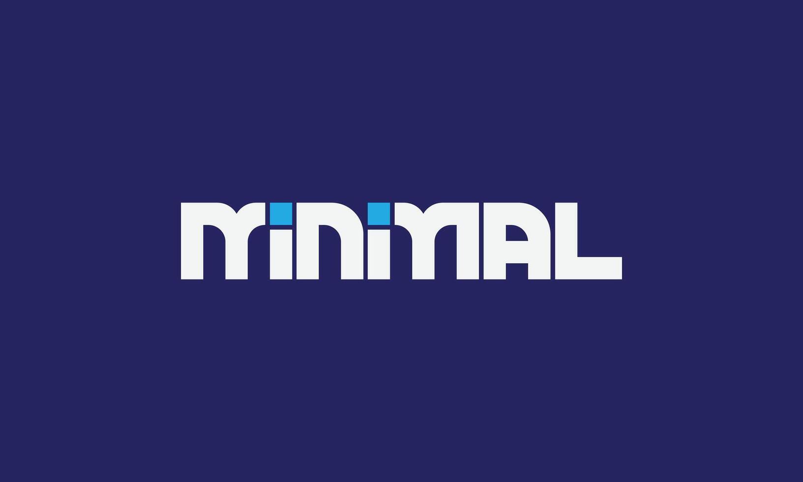 Minimal one word logo design vector