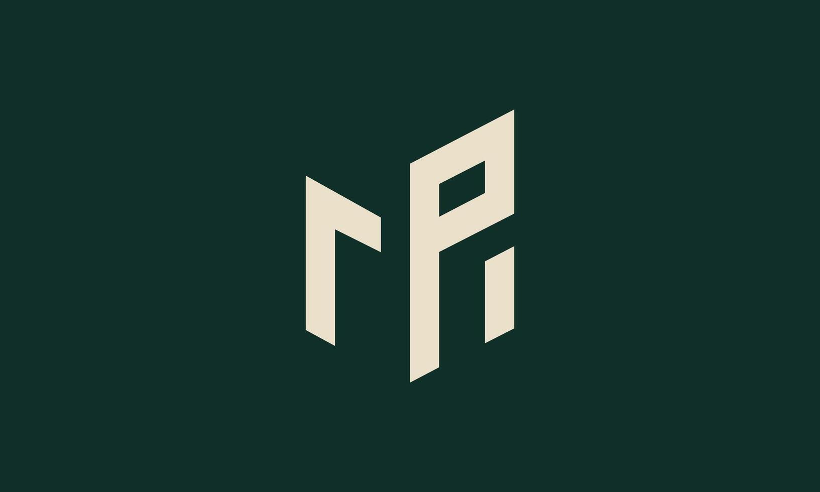 MP monogram logo design vector