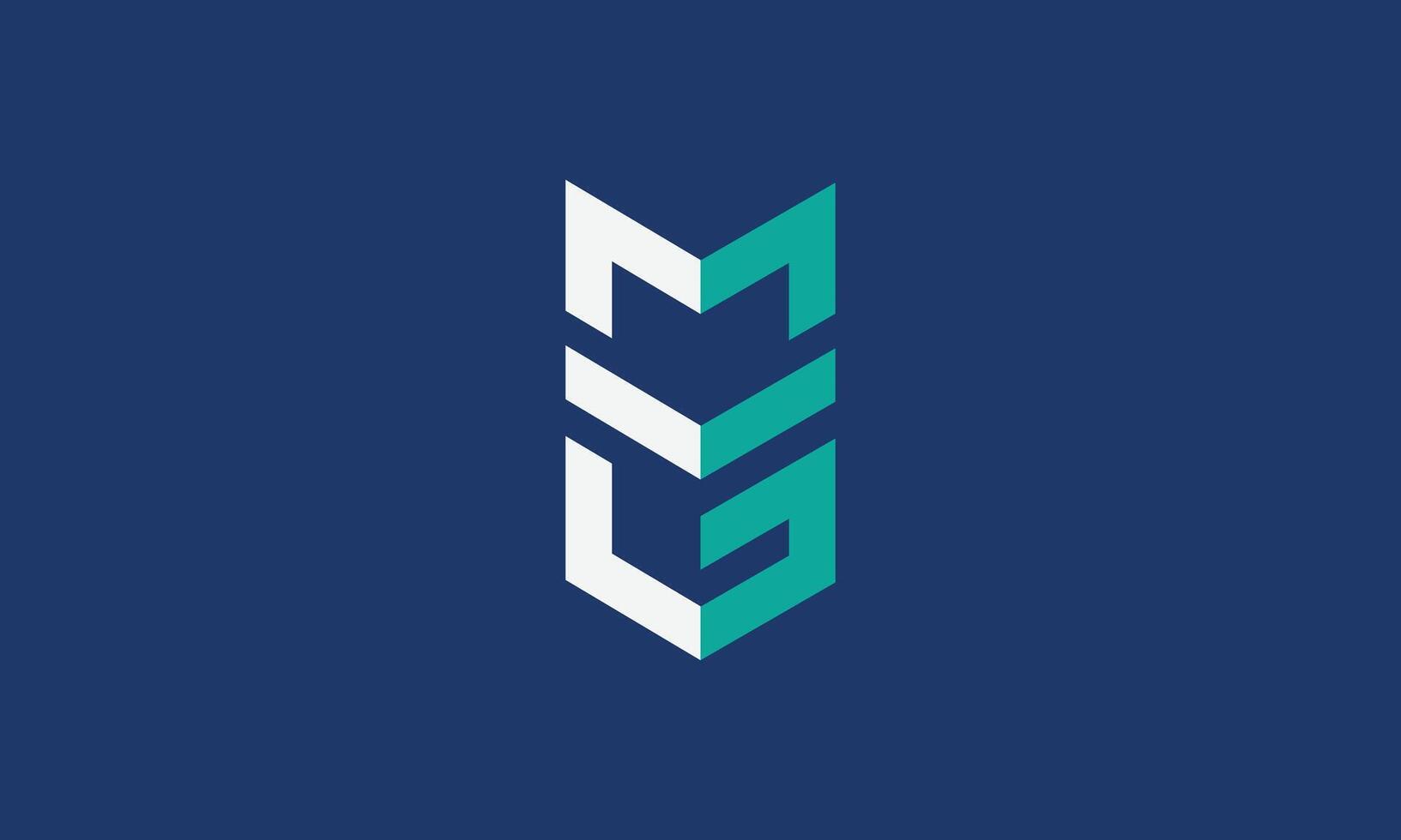 MVG or GVM monogram logo design vector
