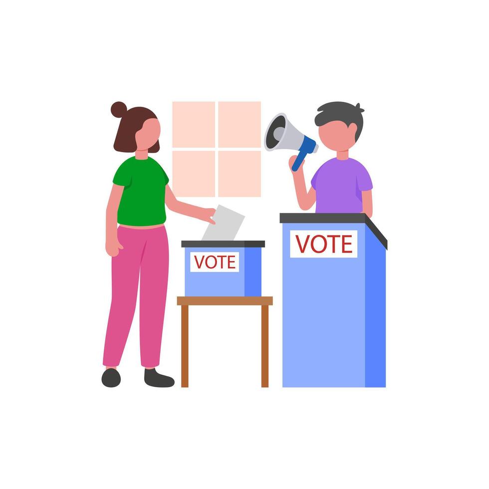 Motivational Voter Participation Campaign vector