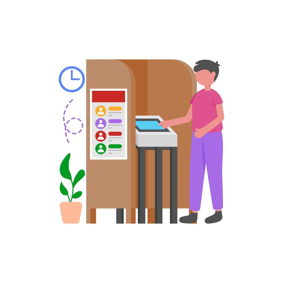 Male Voter Participation Statistics vector