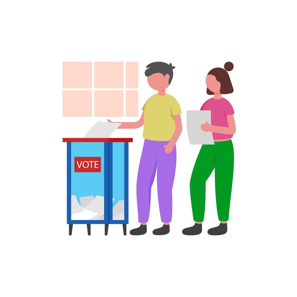 Secure Ballot Box Collection vector