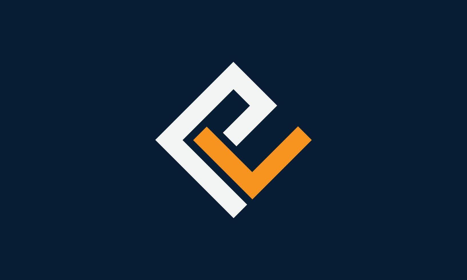 PL monogram logo design vector