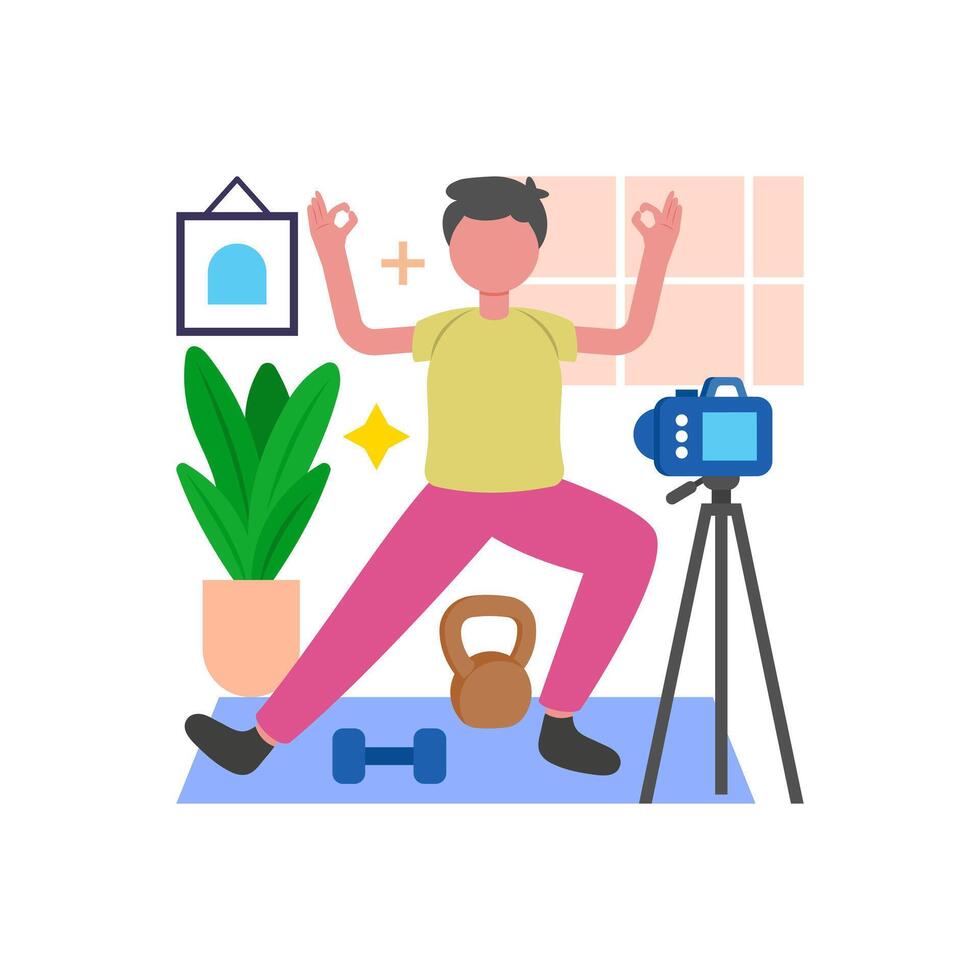 Energizing Workout Session vector