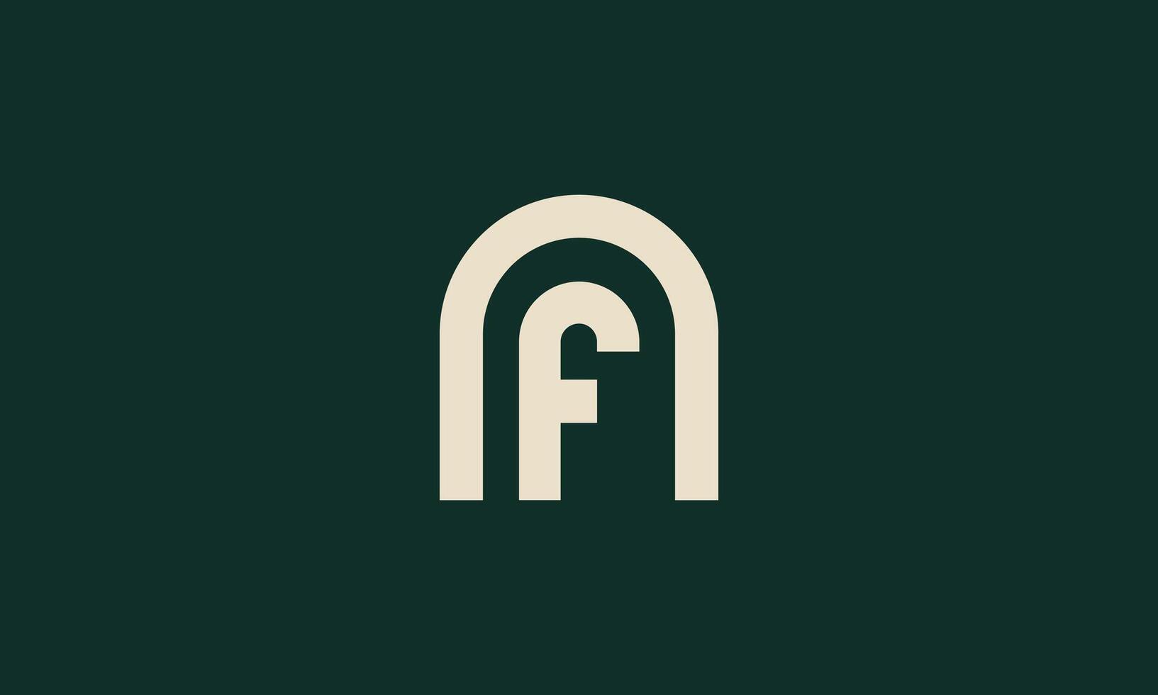 nf monogram logo design vector
