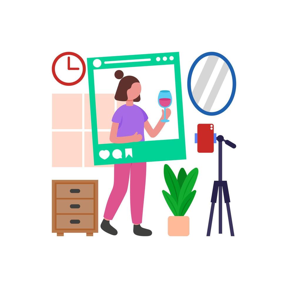 Engaging Social Media Post vector