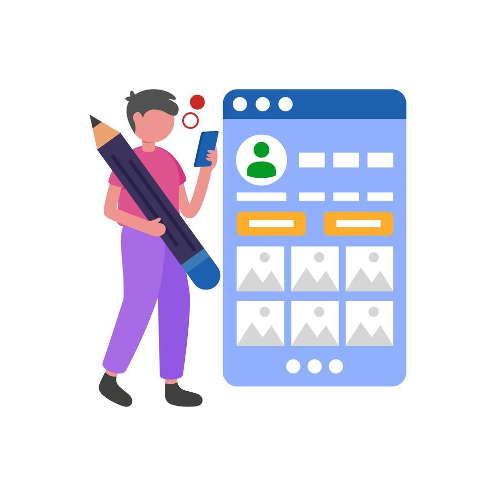 Regular Social Media Updates vector