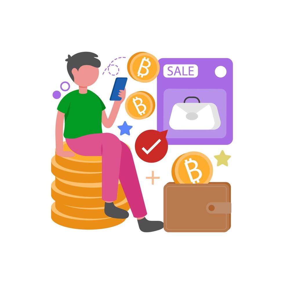 Secure Cryptocurrency Payment Options vector