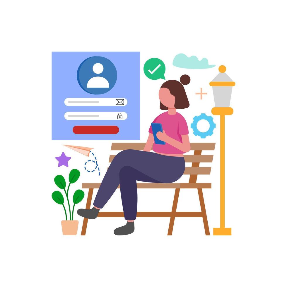 Personalized Customer Portal Interface vector